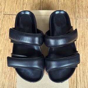 Gia x Pernille Leather Slide Sandals
